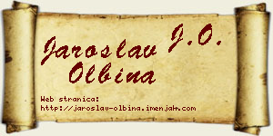 Jaroslav Olbina vizit kartica